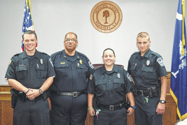 Police Department swears in three new officers | Newberry Observer